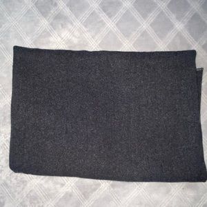 Women’s scarf blanket 63” X 44” dark grey